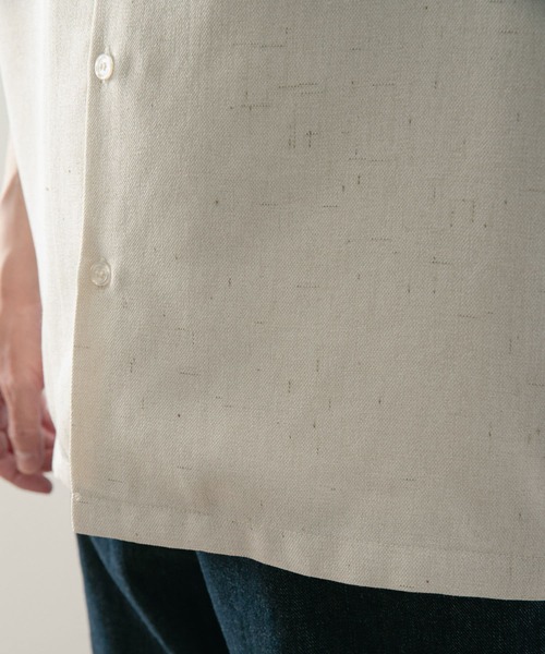 ITEMS URBANRESEARCH（アイテムズ アーバンリサーチ）の「リネンライク ショートスリーブ ネップシャツ（シャツ/ブラウス・メンズ・グリーン/ブルー/ブラック/アイボリー・LARGE/MEDIUM）」の18枚目の写真