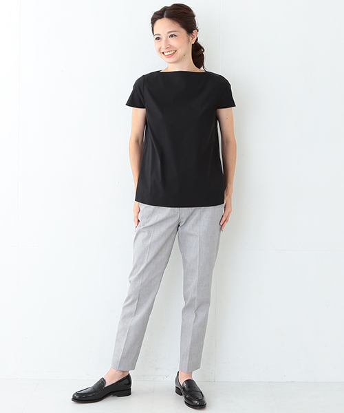 Demi-Luxe BEAMS（デミルクス ビームス）の「Demi-Luxe BEAMS / オックスフォード クロップド パンツ（その他パンツ・レディース・オフホワイト/ブラック/ベージュ・40/36/38）」の14枚目の写真