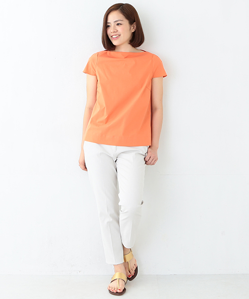 Demi-Luxe BEAMS（デミルクス ビームス）の「Demi-Luxe BEAMS / オックスフォード クロップド パンツ（その他パンツ・レディース・オフホワイト/ブラック/ベージュ・40/36/38）」の21枚目の写真