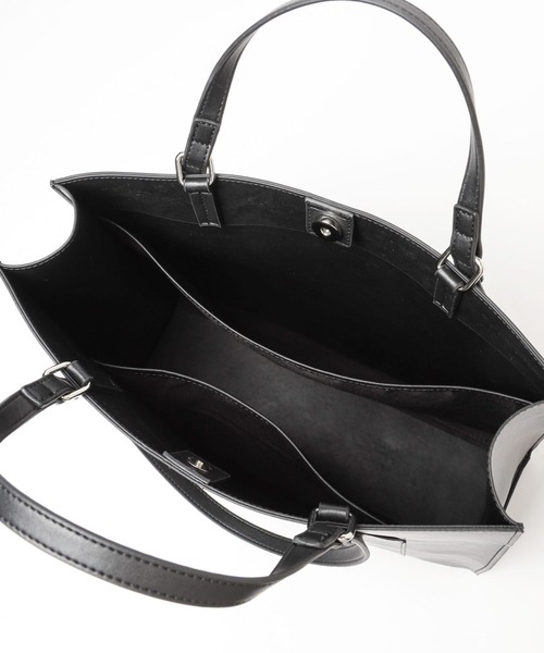 LEPSIM(レプシィム)の「フェイクレザー2WAY A4トートバッグ 960962(トートバッグ・レディース・アイボリー/ブラック・ONE SIZE)」の20枚目の写真