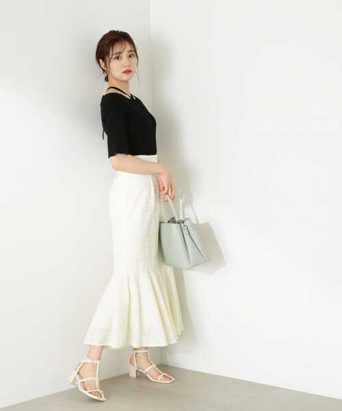 PROPORTION BODY DRESSING（プロポーションボディドレッシング）の「レースマーメイドスカート（スカート・レディース・ホワイト系その他/ライトグリーン/ダークグレー・MEDIUM/SMALL）」の17枚目の写真