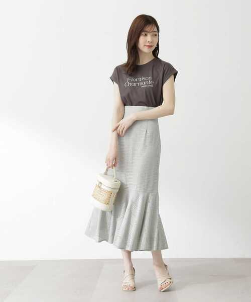 PROPORTION BODY DRESSING（プロポーションボディドレッシング）の「レースマーメイドスカート（スカート・レディース・ホワイト系その他/ライトグリーン/ダークグレー・MEDIUM/SMALL）」の12枚目の写真