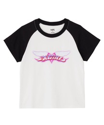 X-girl | WINGS ＆ HEART RAGLAN SLEEVE BABY TEE(Tシャツ/カットソー)