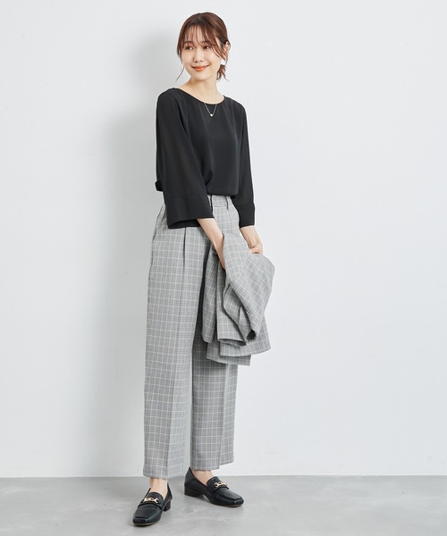 ROPE' PICNIC（ロペピクニック）の「洗える/2WAY/袖シアーブラウス（シャツ/ブラウス・レディース・ブラック/サックスブルー/キナリ・38）」の21枚目の写真