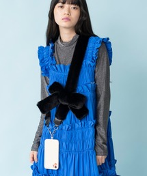 Casselini | 【2024秋冬新作 新色追加】Casselini(キャセリーニ)フェイクファーモバイルストラップ(スマホグッズ)