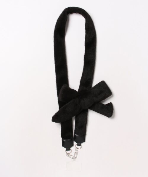 Casselini（キャセリーニ）の「Casselini(キャセリーニ)フェイクファーモバイルストラップ（スマホグッズ・レディース・ブラック/ブルー/ピンク/アイボリー/イエロー/ライトベージュ/アニマル・FREE）」の16枚目の写真