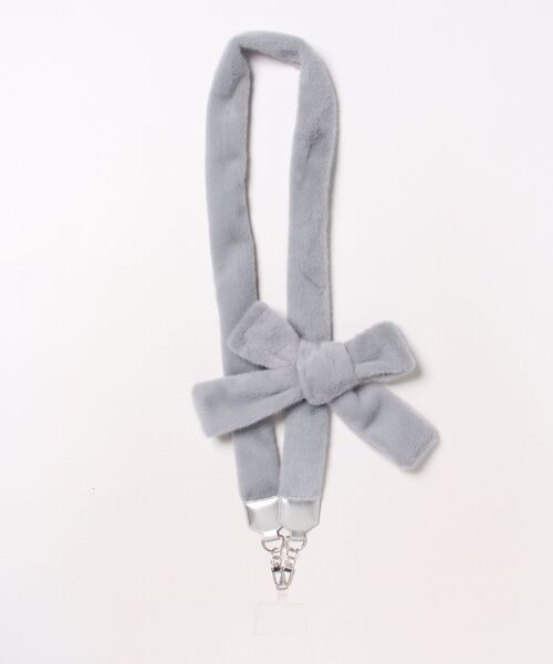 Casselini（キャセリーニ）の「Casselini(キャセリーニ)フェイクファーモバイルストラップ（スマホグッズ・レディース・ブラック/ブルー/ピンク/アイボリー/イエロー/ライトベージュ/アニマル・FREE）」の18枚目の写真