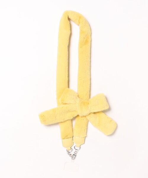 Casselini（キャセリーニ）の「Casselini(キャセリーニ)フェイクファーモバイルストラップ（スマホグッズ・レディース・ブラック/ブルー/ピンク/アイボリー/イエロー/ライトベージュ/アニマル・FREE）」の19枚目の写真