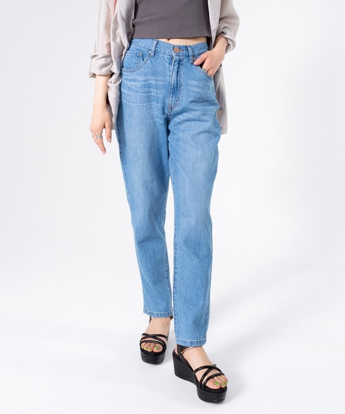 PERSON'S(パーソンズ)の「PERSON'S/パーソンズ OTONA テーパード ウエストゴム ボトムス デニムパンツ ジーンズ(デニムパンツ・レディース・ブラック/ブルー系2/ブルー系1/ワンウォッシュ・S/L/M/XS)」の12枚目の写真