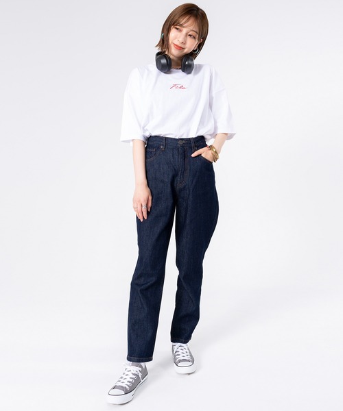 PERSON'S(パーソンズ)の「PERSON'S/パーソンズ OTONA テーパード ウエストゴム ボトムス デニムパンツ ジーンズ(デニムパンツ・レディース・ブラック/ブルー系2/ブルー系1/ワンウォッシュ・S/L/M/XS)」の10枚目の写真