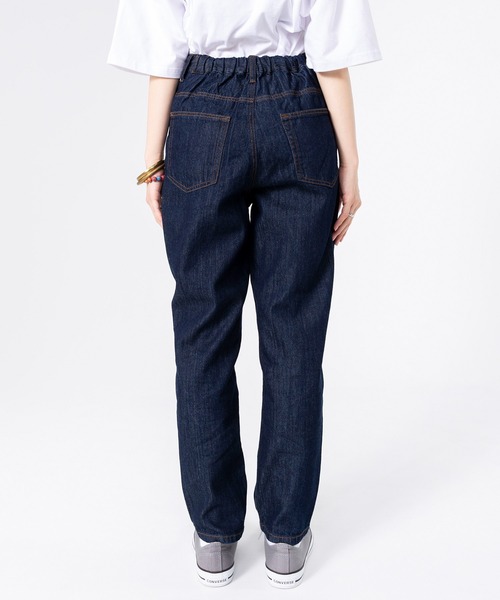 PERSON'S(パーソンズ)の「PERSON'S/パーソンズ OTONA テーパード ウエストゴム ボトムス デニムパンツ ジーンズ(デニムパンツ・レディース・ブラック/ブルー系2/ブルー系1/ワンウォッシュ・S/L/M/XS)」の7枚目の写真