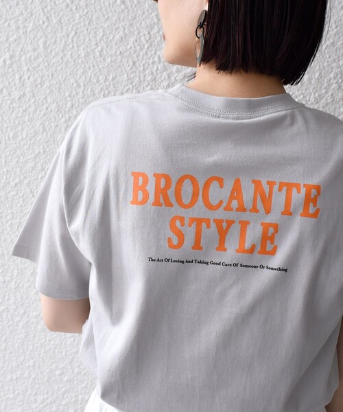 ＋81BRANCA（ハチイチブランカ）の「* 81BRANCA:YES RAGGED CHIC TEE◆（Tシャツ/カットソー・レディース・ライトホワイト/ライトグレー・ONE SIZE）」の2枚目の写真