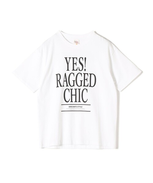＋81BRANCA（ハチイチブランカ）の「* 81BRANCA:YES RAGGED CHIC TEE◆（Tシャツ/カットソー・レディース・ライトホワイト/ライトグレー・ONE SIZE）」の3枚目の写真