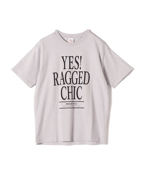 ＋81BRANCA（ハチイチブランカ）の「* 81BRANCA:YES RAGGED CHIC TEE◆（Tシャツ/カットソー・レディース・ライトホワイト/ライトグレー・ONE SIZE）」の5枚目の写真