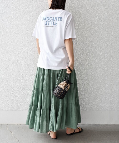 ＋81BRANCA（ハチイチブランカ）の「* 81BRANCA:YES RAGGED CHIC TEE◆（Tシャツ/カットソー・レディース・ライトホワイト/ライトグレー・ONE SIZE）」の16枚目の写真