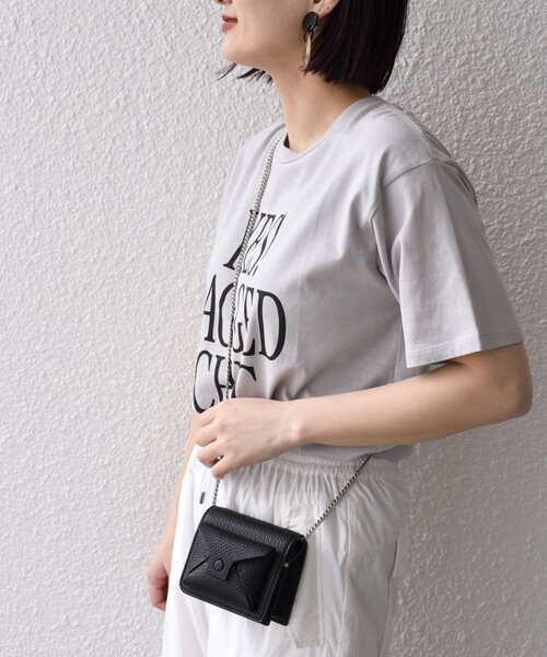 ＋81BRANCA（ハチイチブランカ）の「* 81BRANCA:YES RAGGED CHIC TEE◆（Tシャツ/カットソー・レディース・ライトホワイト/ライトグレー・ONE SIZE）」の18枚目の写真