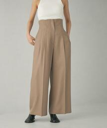 ＜EMMEL REFINES＞EM ストラップツキ ハイウエスト ワイドパンツ