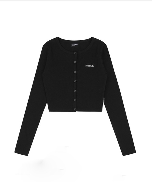 ODD STUDIO（オッドスタジオ）の「ODD STUDIO(オッドスタジオ)/Odd Signature Logo button crop cardigan/シグネチャーロゴボタンクロップカーディガン（カーディガン/ボレロ・レディース・アイボリー/ブルー/ブラック・S/M）」の15枚目の写真