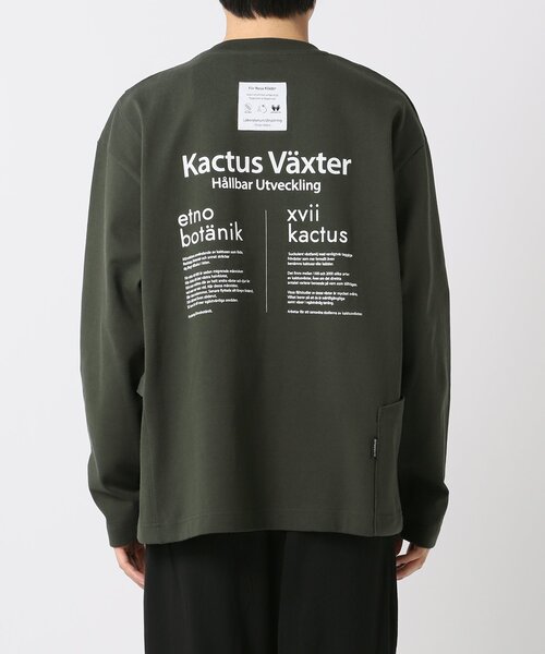 【KOLON SPORTxKRB】男女兼用 Tシャツ JWTCX23991OWH FORGET NEVER/フォーゲットネバー メンズ ロゴロンT バックロゴ