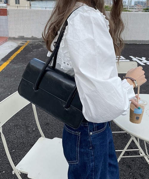 GLAMOROUS JANE(グラマラスジェーン)の「スクエアトートBAG(トートバッグ・レディース・グリーン/ブラック・FREE)」の8枚目の写真