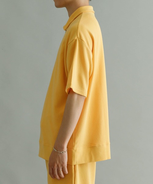 URBAN RESEARCH（アーバンリサーチ）の「ライトフレンチテリーハーフジッププルオーバー（ポロシャツ・メンズ・イエロー系その他/チャコールグレー/グレー系その他・LARGE/MEDIUM）」の18枚目の写真