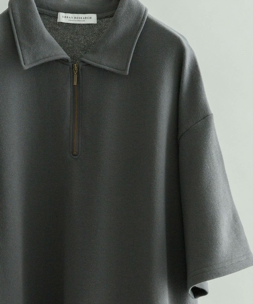URBAN RESEARCH（アーバンリサーチ）の「ライトフレンチテリーハーフジッププルオーバー（ポロシャツ・メンズ・イエロー系その他/チャコールグレー/グレー系その他・LARGE/MEDIUM）」の21枚目の写真