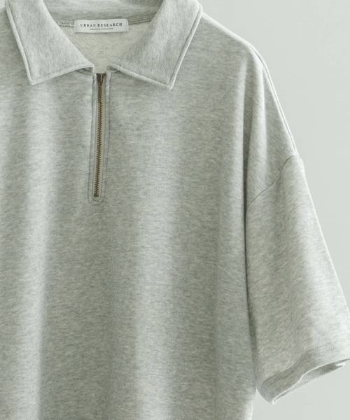URBAN RESEARCH（アーバンリサーチ）の「ライトフレンチテリーハーフジッププルオーバー（ポロシャツ・メンズ・イエロー系その他/チャコールグレー/グレー系その他・LARGE/MEDIUM）」の22枚目の写真