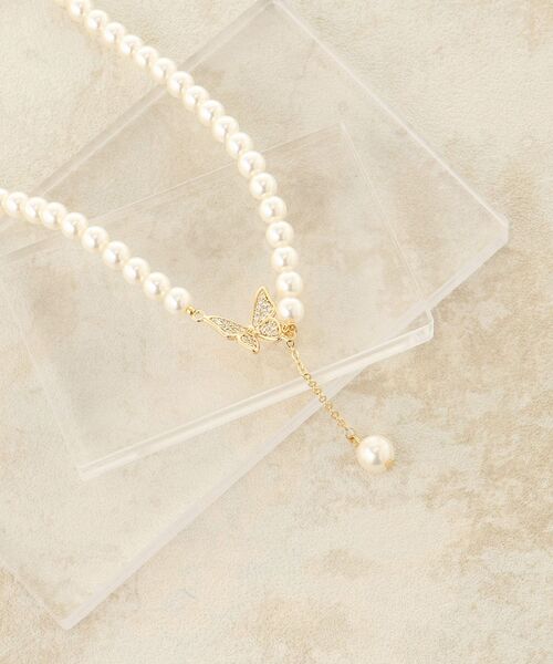 MAJESTIC LEGON（マジェスティックレゴン）の「パールコンビネックレス（ネックレス・レディース・A/B/シルバー・FREE）」の2枚目の写真