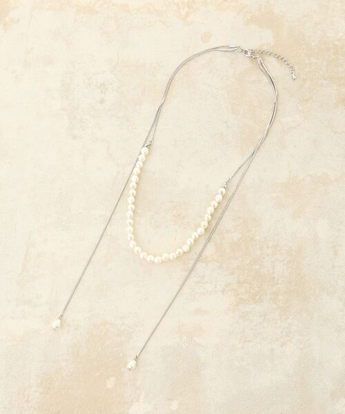 MAJESTIC LEGON（マジェスティックレゴン）の「パールコンビネックレス（ネックレス・レディース・A/B/シルバー・FREE）」の13枚目の写真