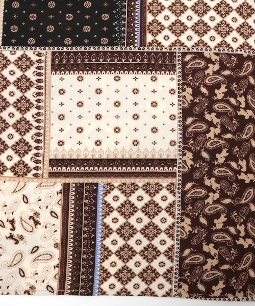 チチカカ（チチカカ）の「パッチワークプリントワンピース（ワンピース・レディース・ブラック/イエロー/グリーン・FREE）」の18枚目の写真