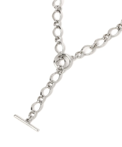 BAYFLOW（ベイフロー）の「Y字ネックレス（ネックレス・メンズ・ライトグレー・FREE）」の2枚目の写真