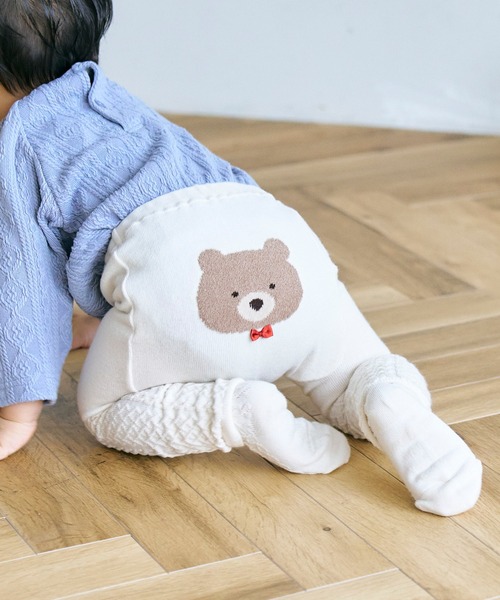 apres les cours(アプレレクール)の「おしりモチーフセパレートスパッツ(その他ベビーウェア・キッズ・ピンク/アイボリー/ブラウン・80)」の2枚目の写真