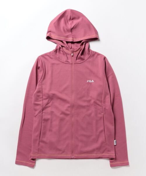 FILA(フィラ)の「FILA/フィラ フルジップパーカー(パーカー・レディース・ホワイト/ブラック/サーモンピンク/ネイビー・LL/M/L)」の4枚目の写真
