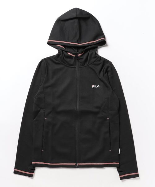 FILA(フィラ)の「FILA/フィラ フルジップパーカー(パーカー・レディース・ホワイト/ブラック/サーモンピンク/ネイビー・LL/M/L)」の2枚目の写真