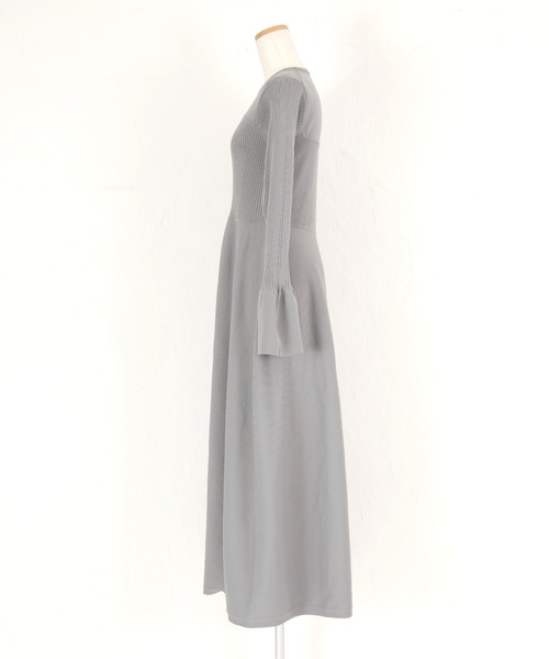 titivate（ティティベイト）の「リブデザインニットワンピース（ワンピース・レディース・グレー/ブラック/ライトベージュ/ライトグリーン・L/M/PS(XS－S)）」の12枚目の写真