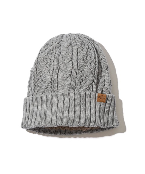 Ruben（ルーベン）の「【Ruben】CABLE BORE WATCH（ニットキャップ/ビーニー・レディース・グレー/ライトグレー/グレー系1/ライトグリーン/グリーン/アイボリー/ブラック/カーキ/ワイン/ベージュ/ネイビー/ラベンダー/マスタード/オレンジ/ブルー・FREE）」の4枚目の写真