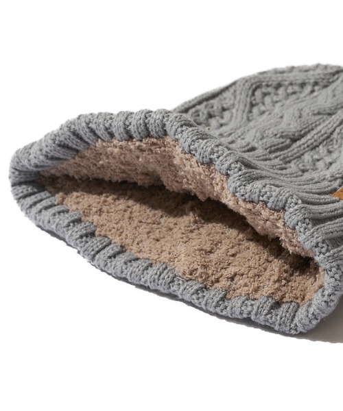 Ruben（ルーベン）の「【Ruben】CABLE BORE WATCH（ニットキャップ/ビーニー・レディース・グレー/ライトグレー/グレー系1/ライトグリーン/グリーン/アイボリー/ブラック/カーキ/ワイン/ベージュ/ネイビー/ラベンダー/マスタード/オレンジ/ブルー・FREE）」の18枚目の写真