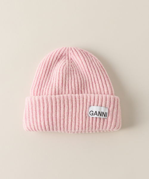 GANNI/ガニー】 Structured Rib Knit Beanie display picture 1