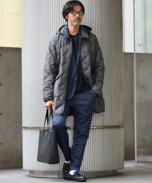 SHIPS any（シップス エニィ）の「SHIPS any: フェイクレザー トートバッグ◇（トートバッグ・メンズ・ブラック/グレー・ONE SIZE）」の7枚目の写真