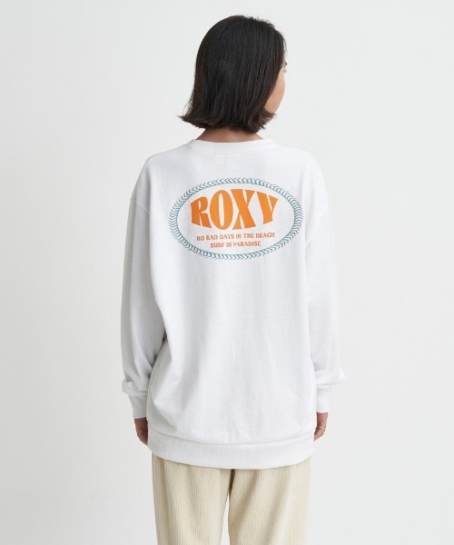 ROXY（ロキシー）の「BACK LOGO/ロキシーミニ裏毛オーバーサイズシルエットバッグプリントカットソー（Tシャツ/カットソー・レディース・ブラック/ブラウン/ホワイト/オレンジ・SMALL/LARGE/MEDIUM）」の2枚目の写真