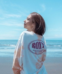 BACK LOGO/ロキシーミニ裏毛オーバーサイズシルエットバッグプリントカットソー