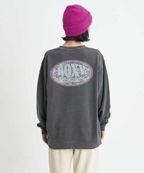 ROXY（ロキシー）の「BACK LOGO/ロキシーミニ裏毛オーバーサイズシルエットバッグプリントカットソー（Tシャツ/カットソー・レディース・ブラック/ブラウン/ホワイト/オレンジ・SMALL/LARGE/MEDIUM）」の6枚目の写真