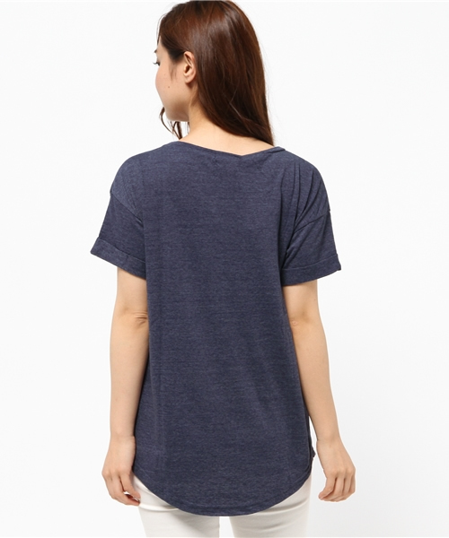 OUTLET（アウトレット）の「【Discoat Petit】ロゴビッグT（Tシャツ/カットソー・レディース・ネイビー/杢グレー・FREE）」の5枚目の写真