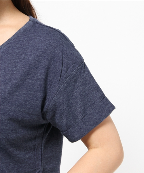OUTLET（アウトレット）の「【Discoat Petit】ロゴビッグT（Tシャツ/カットソー・レディース・ネイビー/杢グレー・FREE）」の7枚目の写真