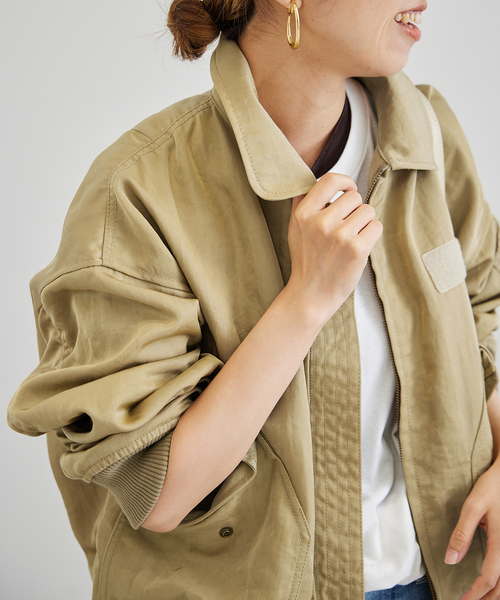 極美品✨23AW FRAMeWORK ヴィンテージナイロンフライトブルゾン FRAMeWORK（フレームワーク）の「ヴィンテージナイロンフライト