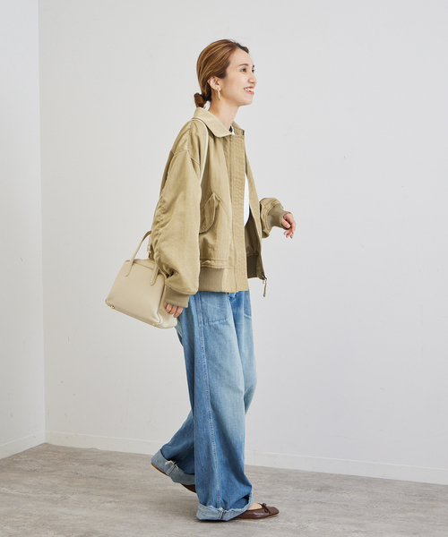 極美品✨23AW FRAMeWORK ヴィンテージナイロンフライトブルゾン FRAMeWORK（フレームワーク）の「ヴィンテージナイロンフライト