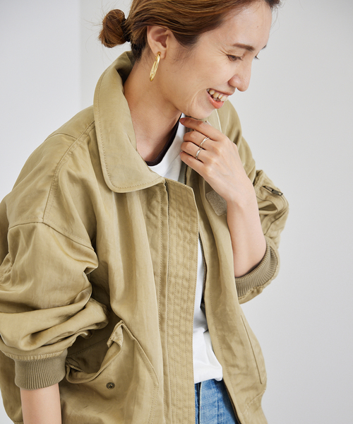 極美品✨23AW FRAMeWORK ヴィンテージナイロンフライトブルゾン FRAMeWORK（フレームワーク）の「ヴィンテージナイロンフライト