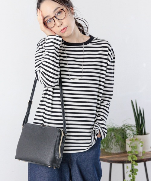 studio CLIP（スタディオクリップ）の「あおりポケットお出掛けショルダーバッグ（ショルダーバッグ・レディース・ブラック/ベージュ/グリーン・FREE）」の4枚目の写真