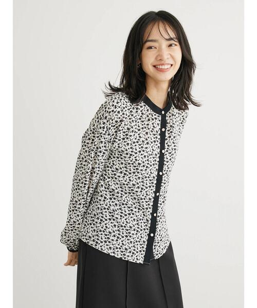 ELENCARE DUE（エレンカーレデュエ）の「・ELENCARE　DUEコバナパイピングブラウス（シャツ/ブラウス・レディース・カーキ/ブラック/オフホワイト/ブルー・FREE）」の10枚目の写真