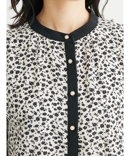 ELENCARE DUE（エレンカーレデュエ）の「・ELENCARE　DUEコバナパイピングブラウス（シャツ/ブラウス・レディース・カーキ/ブラック/オフホワイト/ブルー・FREE）」の12枚目の写真